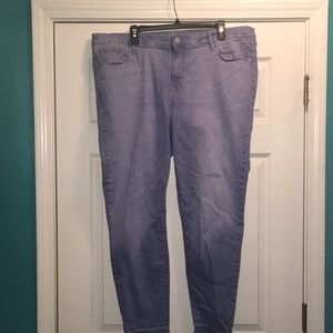 Old navy built in sculpt rockstar light blue jean